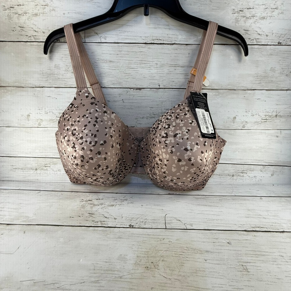 NWT Bali Smoothing Underwire‎ Bra 38DD Evening Blush Animal Print DF3W11
